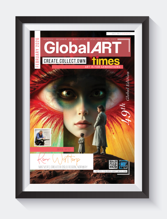 Global Art Times February 2026 Edition featuring Roar Westtorp - Digital Artist from Norway, on Cover