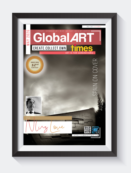 Global Art Times 52nd Edition, May 2026 featuring Nluz Love - Professional Photographer from Spain, on Cover