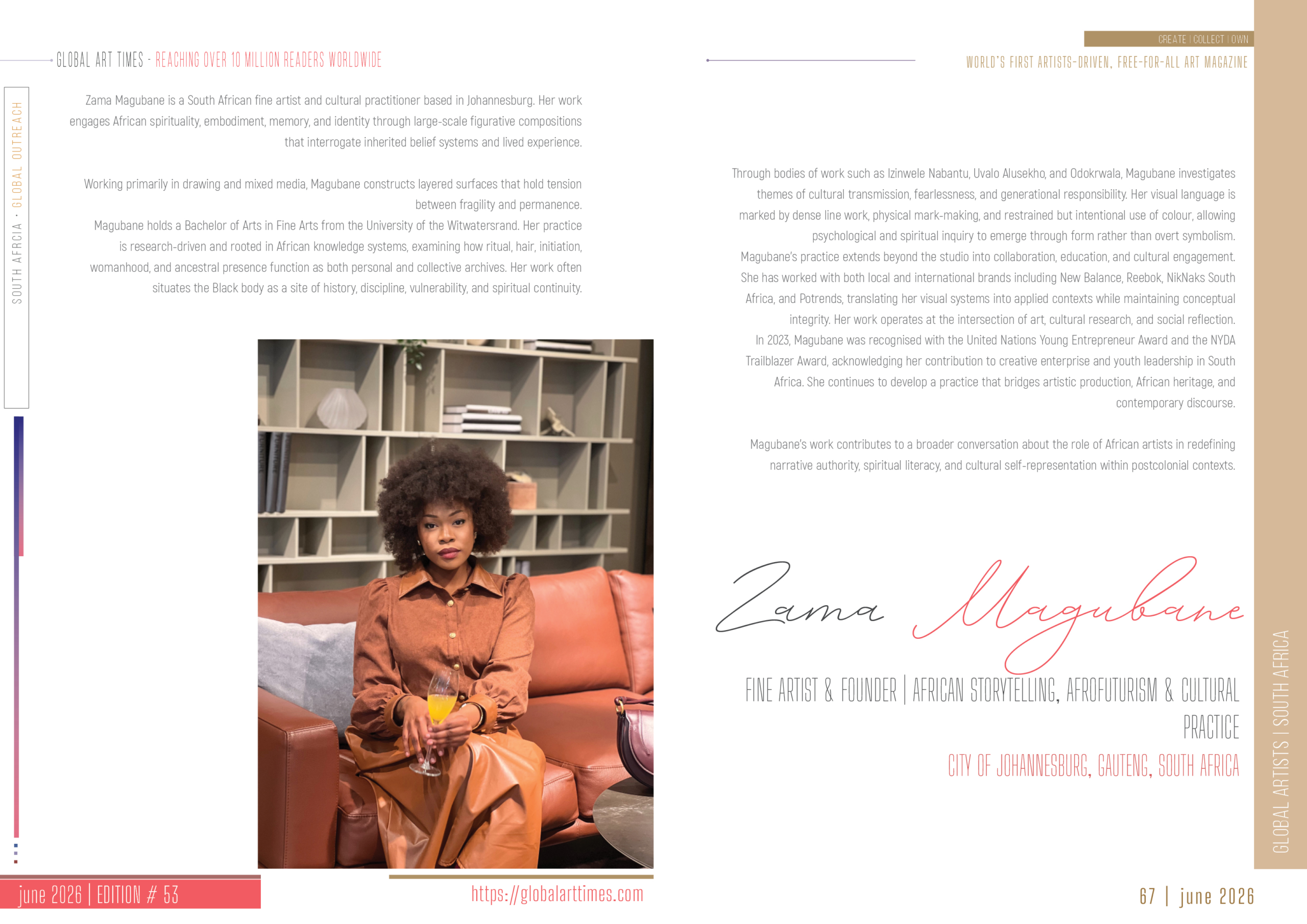 Zama Magubane, Fine Artist & Founder | African Storytelling, Afrofuturism & Cultural Practice City of Johannesburg, Gauteng, South Africa